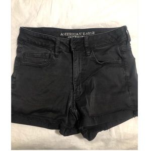 American Eagle Black Jean Shorts